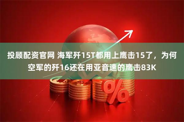 投顾配资官网 海军歼15T都用上鹰击15了，为何空军的歼16还在用亚音速的鹰击83K